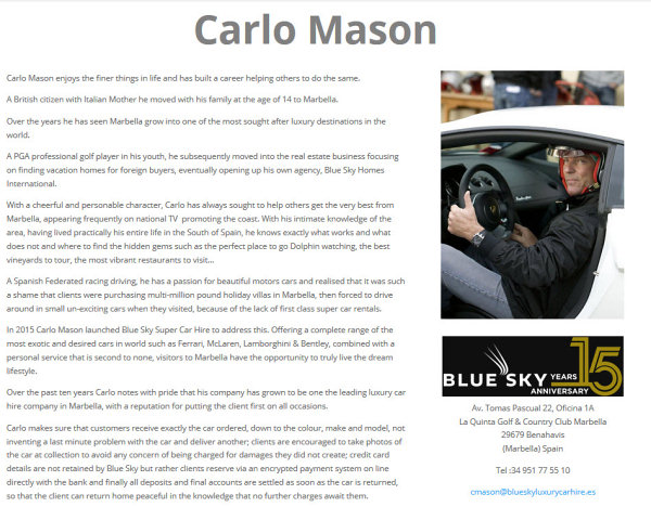 Carlo Mason Website